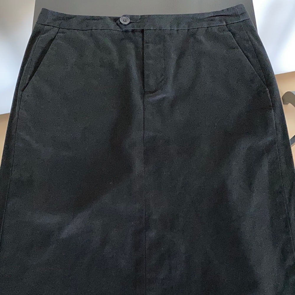 Black Stretch Pencil Skirt